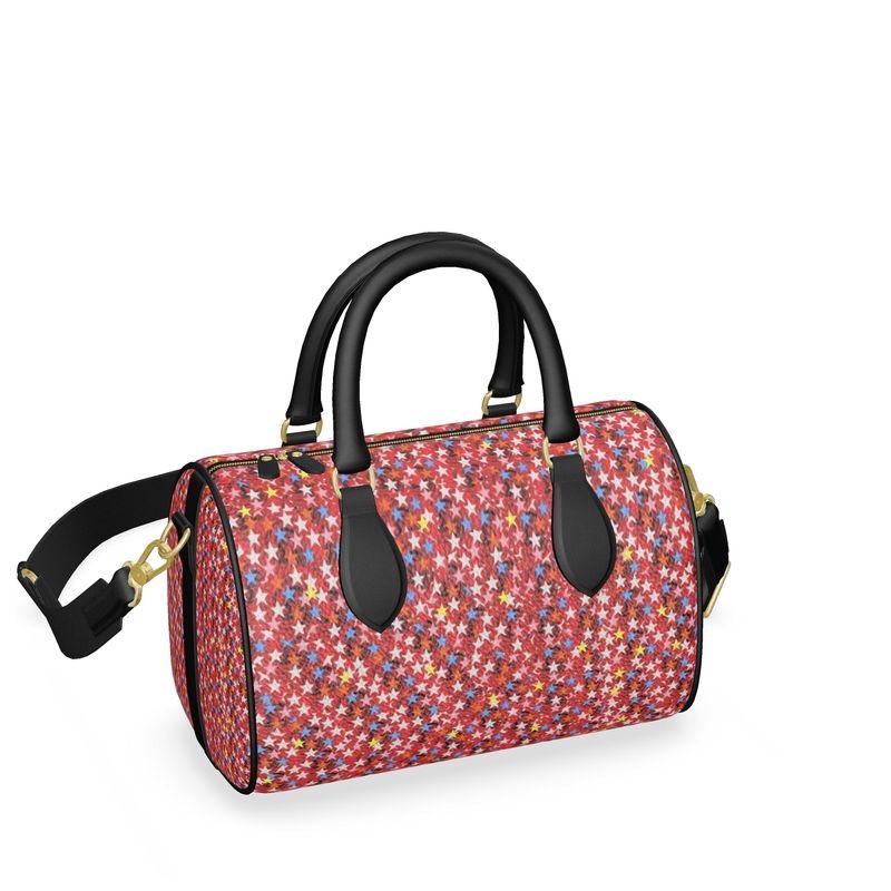Artful Touch Sac d'Art Cuir Imprimé Rose — LimitedTimez® Paris