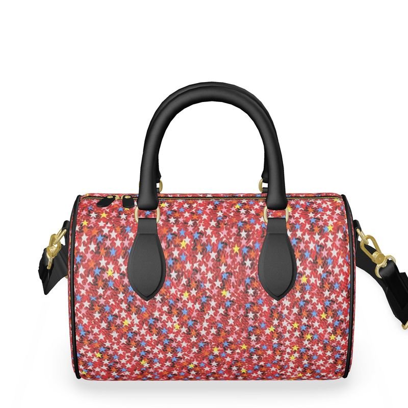 Artful Touch Sac Cuir Art Original Vue Angle — LimitedTimez® Paris