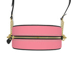 Cercle Complet — Sac Boîte Rosé Poudré - LimitedTimez® Paris — Capsule d’art Round Box Bag Contrado Bandoulière en cuir amovible