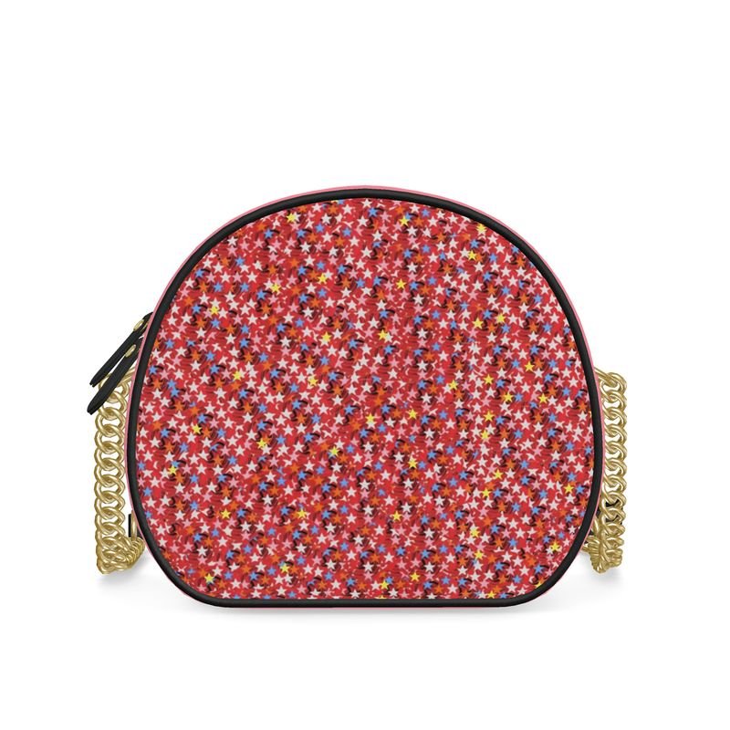 Cercle Complet — Sac Boîte Rosé Poudré - LimitedTimez® Paris — Capsule d’art Round Box Bag Contrado Bandoulière en cuir amovible