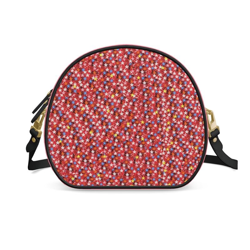 Cercle Complet — Sac Boîte Rosé Poudré - LimitedTimez® Paris — Capsule d’art Round Box Bag Contrado Bandoulière en cuir amovible