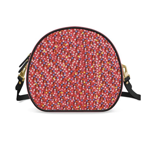 Cercle Complet — Sac Boîte Rosé Poudré - LimitedTimez® Paris — Capsule d’art Round Box Bag Contrado Bandoulière en cuir amovible