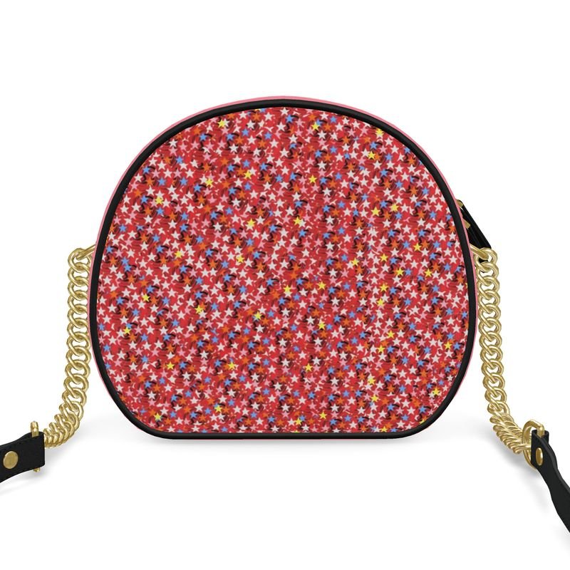 Cercle Complet — Sac Boîte Rosé Poudré - LimitedTimez® Paris — Capsule d’art Round Box Bag Contrado Bandoulière en cuir amovible