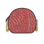 Cercle Complet — Sac Boîte Rosé Poudré - LimitedTimez® Paris — Capsule d’art Round Box Bag Contrado Bandoulière en cuir amovible