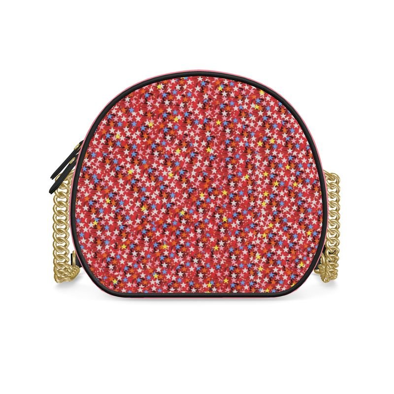 Cercle Complet — Sac Boîte Rosé Poudré - LimitedTimez® Paris — Capsule d’art Round Box Bag Contrado Bandoulière en cuir amovible