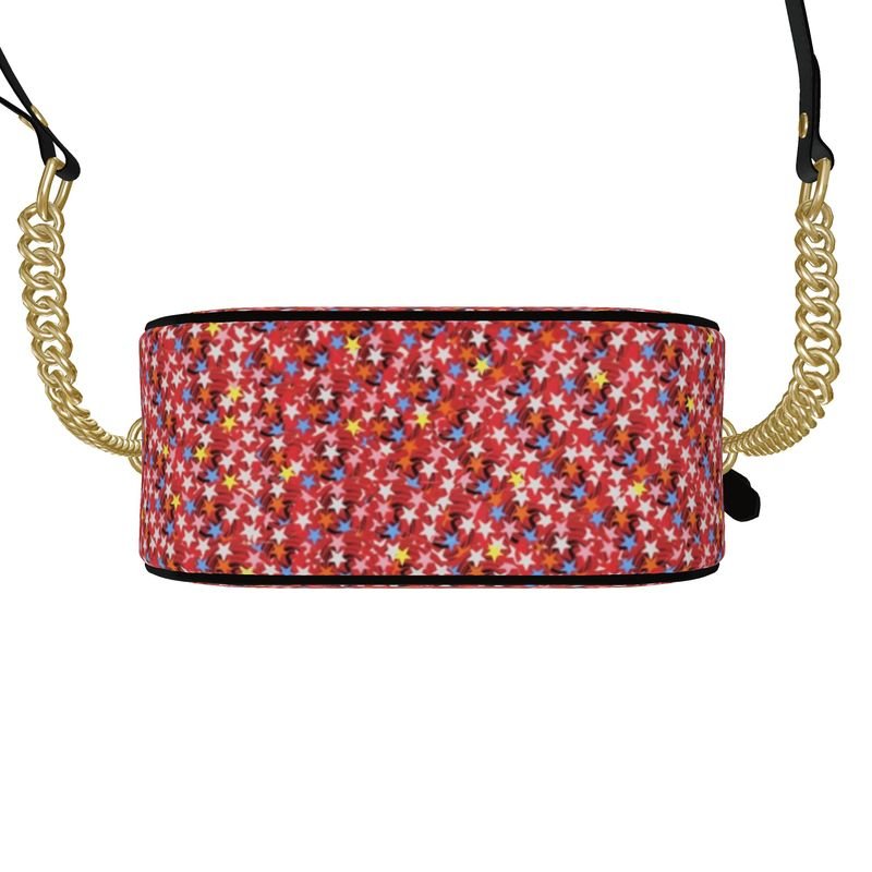 Cercle d’Émotion — Sac Rond d’Art - LimitedTimez® Paris — Capsule d’art Round Box Bag Contrado Bandoulière en cuir amovible