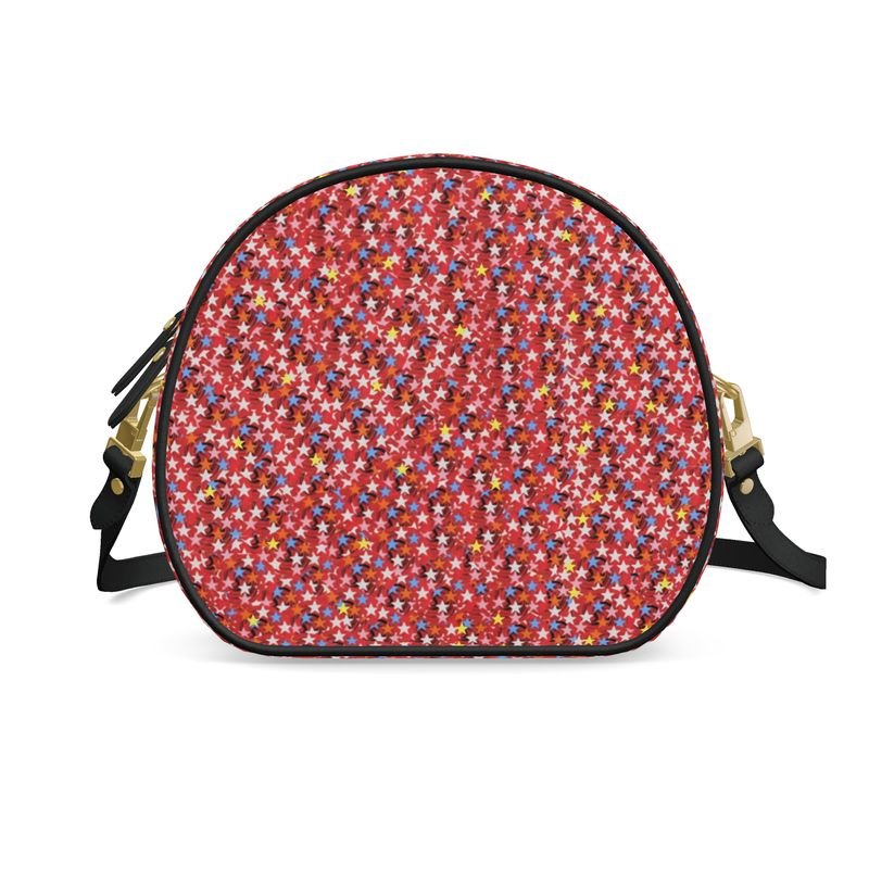 Cercle d’Émotion — Sac Rond d’Art - LimitedTimez® Paris — Capsule d’art Round Box Bag Contrado Bandoulière en cuir amovible