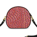Cercle d’Émotion — Sac Rond d’Art - LimitedTimez® Paris — Capsule d’art Round Box Bag Contrado Bandoulière en cuir amovible