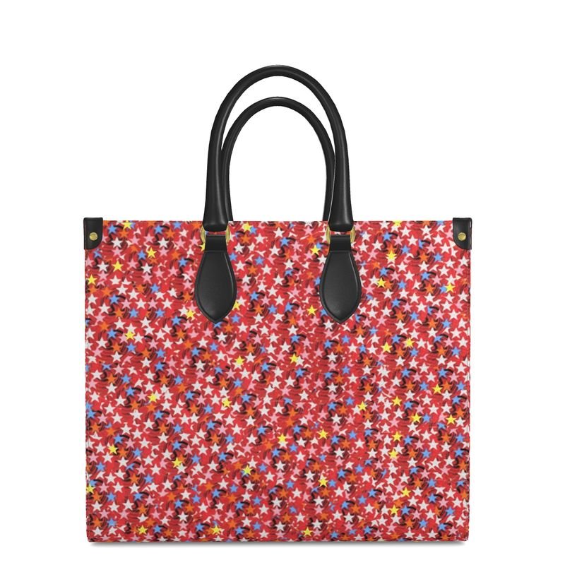 Collectionneur d’Art — Sac Cabas - LimitedTimez® Paris — Capsule d’art Leather Shopper Bag Contrado Large