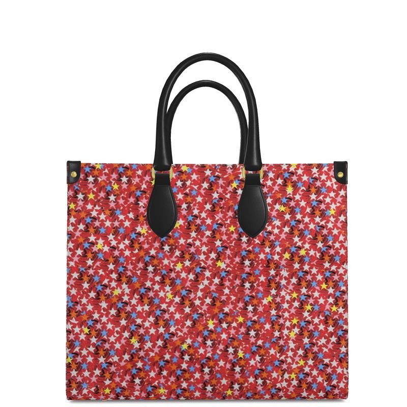 Collectionneur d’Art — Sac Cabas - LimitedTimez® Paris — Capsule d’art Leather Shopper Bag Contrado Large