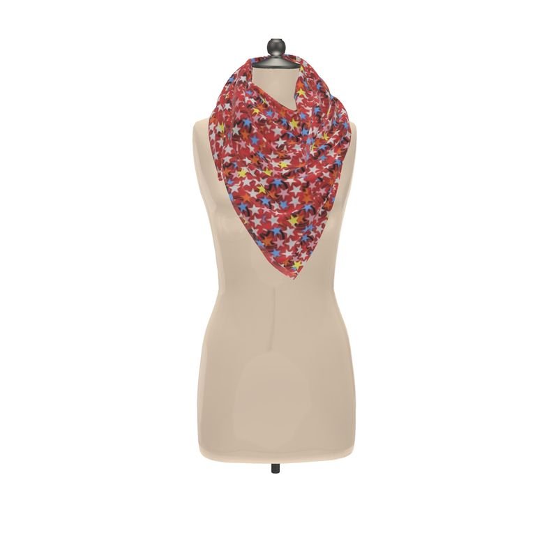 Écharpe d’Art — Temps Suspendu - LimitedTimez® Paris — Capsule d’art Scarf Wrap or Shawl Contrado 90x90cm