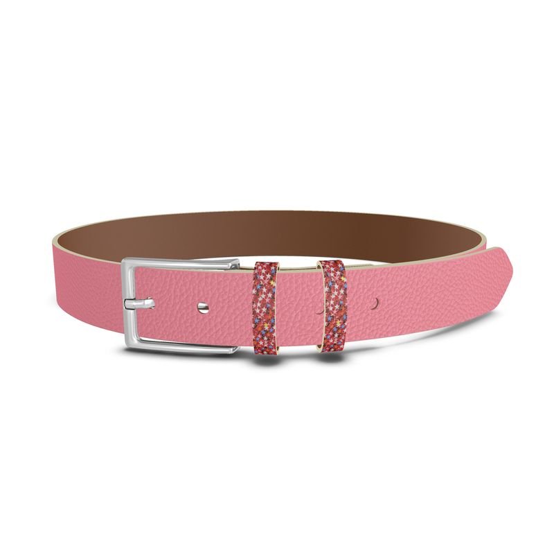 Ligne Vénus — Rosé Poudré - LimitedTimez® Paris — Capsule d’art Leather Belt Contrado 73-83cm