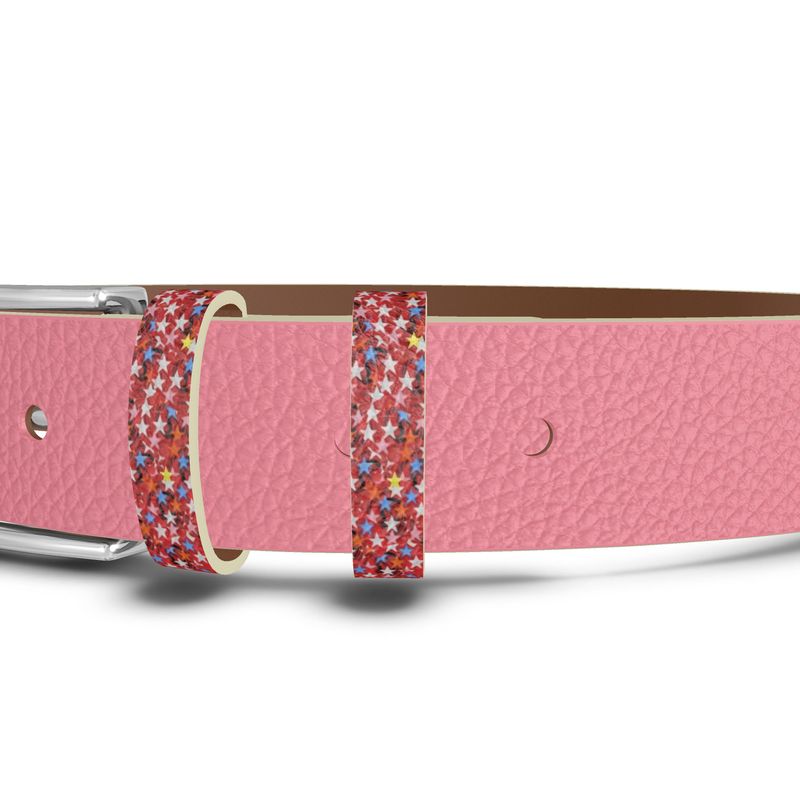 Ligne Vénus — Rosé Poudré - LimitedTimez® Paris — Capsule d’art Leather Belt Contrado 76-86cm