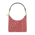 Sac d’Art — Roses sous les étoiles - LimitedTimez® Paris — Capsule d’art Square Hobo Bag Contrado Cuir Nappa Graine