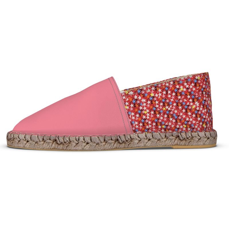 Silhouette Rosée — Toile Étoilée - LimitedTimez® Paris — Capsule d’art Espadrilles Contrado 37 EU