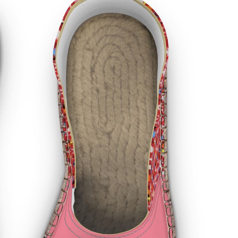 Silhouette Rosée — Toile Étoilée - LimitedTimez® Paris — Capsule d’art Espadrilles Contrado 39 EU